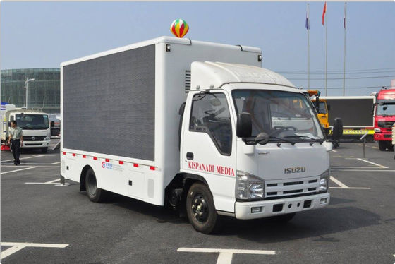 ISUZU Outdoor Digital Advertising Billboard Truck With P6 LED Display Screen
