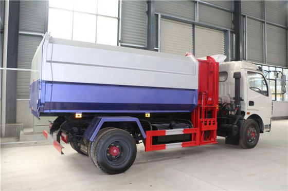 Side Loading Garbage Compactor Truck Dongfeng 4X2 8CBM Carbon Steel Waste Truck