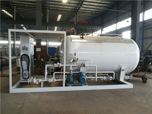 LPG Propane Butane Gas Tank , Q345R Carbon Steel Gas Filling Plant With Dispenser