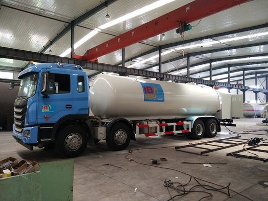 JAC 8*4 34.5cbm LPG Tank Dispenser Truck 17 Tons 18 Ton With Gas Filling Machine