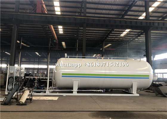 30000L Mobile Filling LPG Gas Storage Tank 1.71Mpa Design With 2 Filling Dispenser