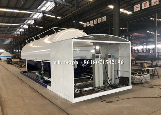 40000L Mobile LPG Bulk Storage Tank Custom Logo And Color With 2 Filling Scales