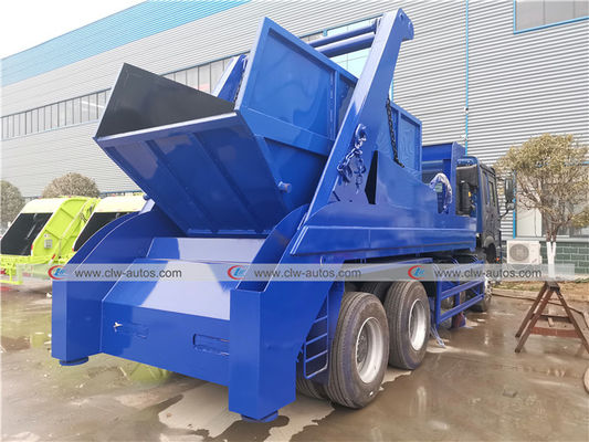 Carbon Steel Bin SINOTRUK 6x4 Waste Removal Trucks
