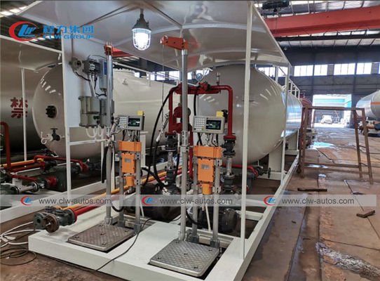 5t 10t 10000l 20000L 10mt Lpg Skid Tank Cylinder Refilling