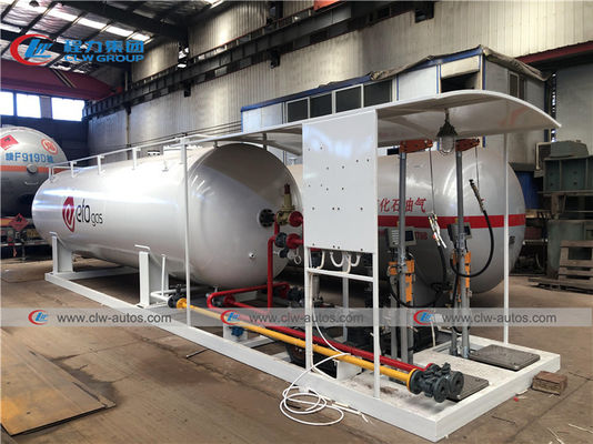 5t 10t 10000l 20000L 10mt Lpg Skid Tank Cylinder Refilling