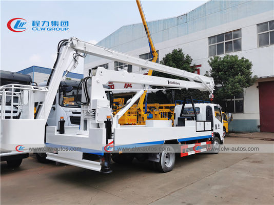 98hp ISUZU 22 Meters Aerial Bucket Truck With Hydraulic Cage