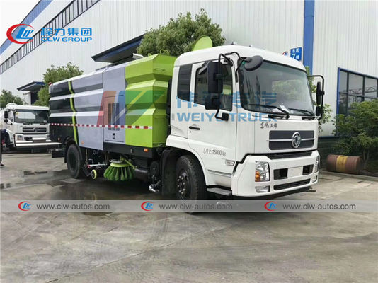Dongfeng 190hp Vacuum Sweeper Truck With 2000L Water Tank