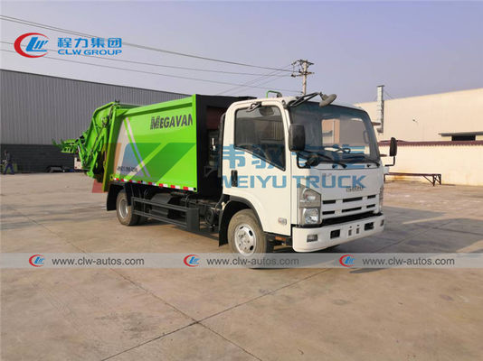 ISUZU 700P 4X2 6CBM Rear Loader Compressed Garbage Truck