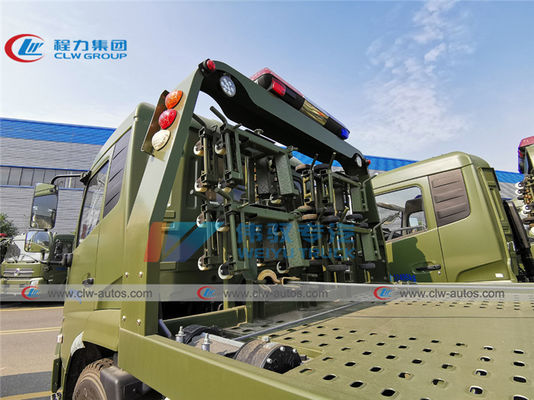 Military 8 Ton Dongfeng Kingrun Flatbed Wrecker Tow Truck