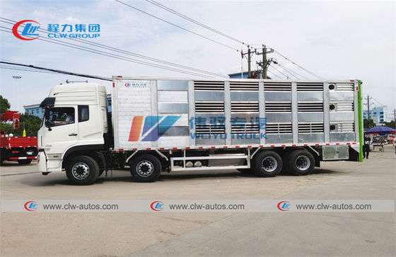 Aluminum Alloy Dongfeng 8X4 120 Units Animal Transport Truck