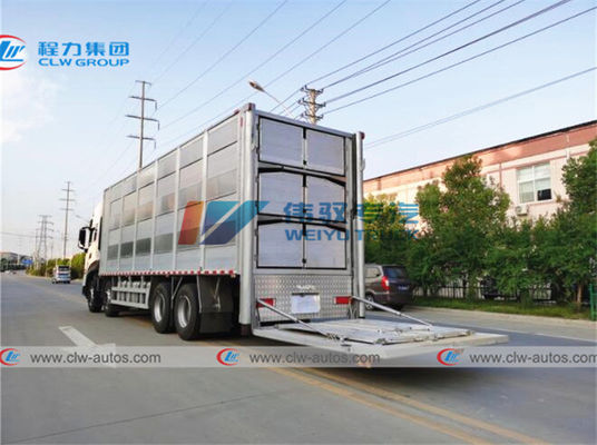 Aluminum Alloy Dongfeng 8X4 120 Units Animal Transport Truck