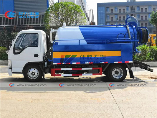 ISUZU 2000L Water 4m3 Sewage Tank Sewer Vacuum Truck