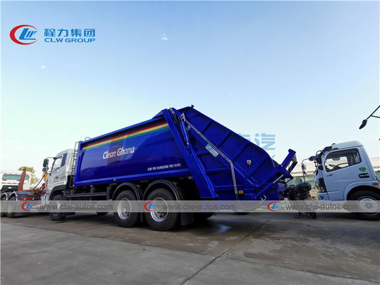 LHD Dongfeng 6X4 20CBM Rear Loader Garbage Compactor Truck