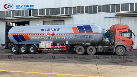 Tri Axle 29T 58000L Liquid Propane Delivery Truck
