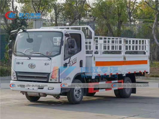 5T FAW Stake Truck For Propane Butane Cylinder Delivery
