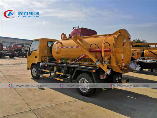 ISUZU 100P Diesel Engine 3000L 3m3 Vacuum Suction Truck