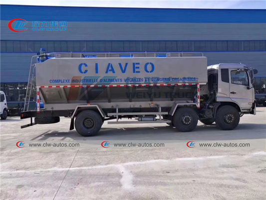 Dongfeng 4*2 30m3 Cattle Feed Truck With 3 Screw Augers