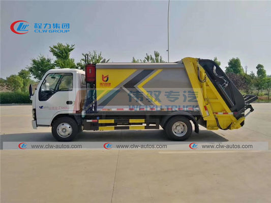 ISUZU 600P 5cbm Hydraulic Garbage Compactor Vehicle