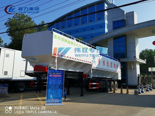 50T 60T FUWA Livestock Feed Transport 3 Axle Semi Trailer