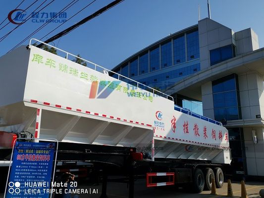50T 60T FUWA Livestock Feed Transport 3 Axle Semi Trailer