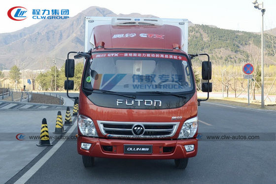 Foton 4×2 6T 8T Refrigerated Transport Trucks For Frozen Meat