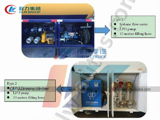 High Quality Dongfeng 5000L 5cbm 5m3 LPG Refueling 2.5mt 2.5tons Delivery Mobile Tanker Truck with Dispenser Machine