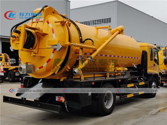 ISUZU FTR 12T Vacuum Sewer Jetter Truck With Jurop PN130D Pump