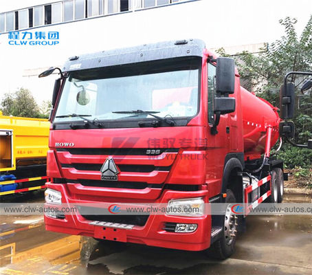 5000 Gallons Howo 336HP sewer cleaning truck With Moro Kaiser Pump