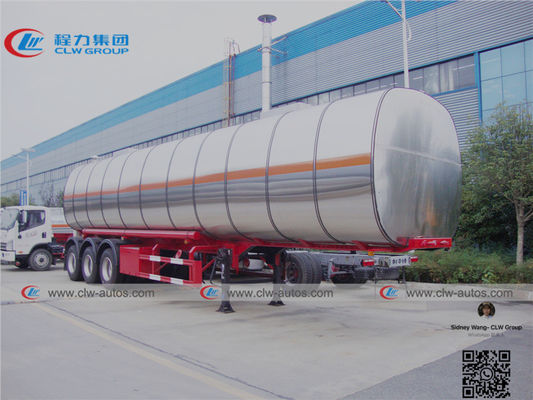 3 Axle 46cbm Aluminum Alloy Asphalt bitumenTanker Semi Trailer