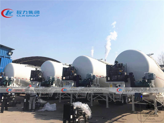 25cbm 35cbm 50cbm Carbon Steel Tanker 3 Axle Semi Trailer For Bulk Cement