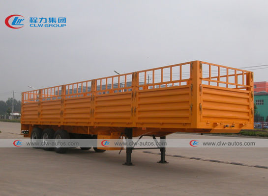 3 Axle 45T 50T 60T 40ft Warehouse Cargo Fence Semi Trailer