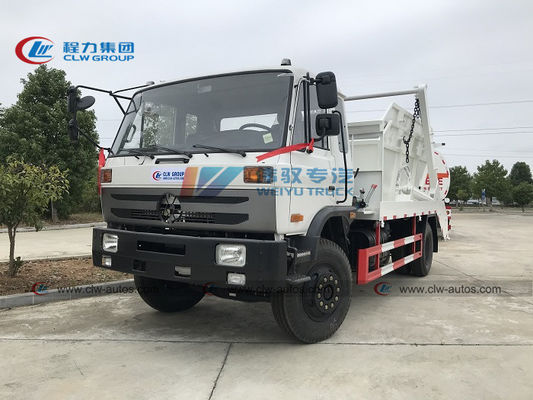 Dongfeng 4x2 10cbm Swing Arm Container Garbage Trucks Waste Removal Bins Truck