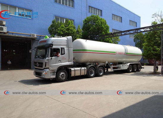 56M3 Lpg Tanker Semi Trailer For LPG Transport LP Gas Tank Semi Trailers
