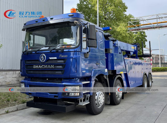 SHACMAN F3000 8x4 RHD 420HP Boom Rotator Road Recovery Rescue Tow Truck 30tons
